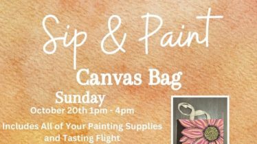 Sip & Paint: Canvas Bag